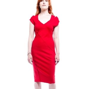 Cut out jersey dress